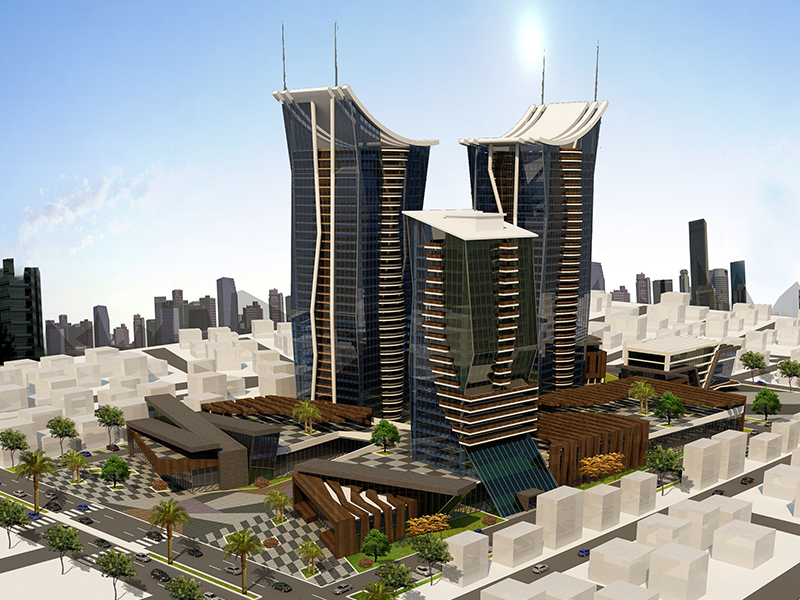 تصميم سكن ومركز تسوق وفندق ومدرسة ومستشفى في بايرام باشا - 2