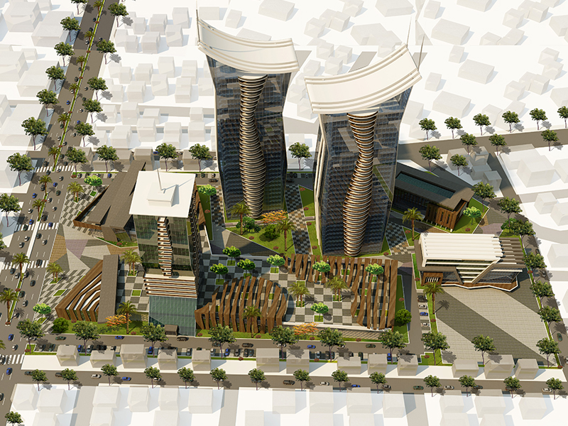 تصميم سكن ومركز تسوق وفندق ومدرسة ومستشفى في بايرام باشا - 4